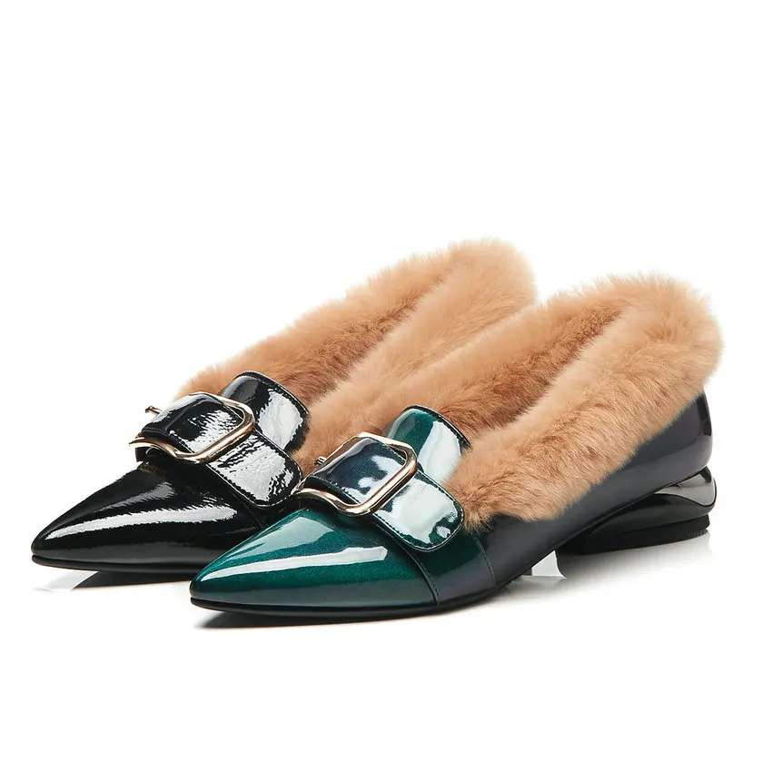 Женские туфли лодочки ESVEVA повседневные ручной работы на низком квадратном