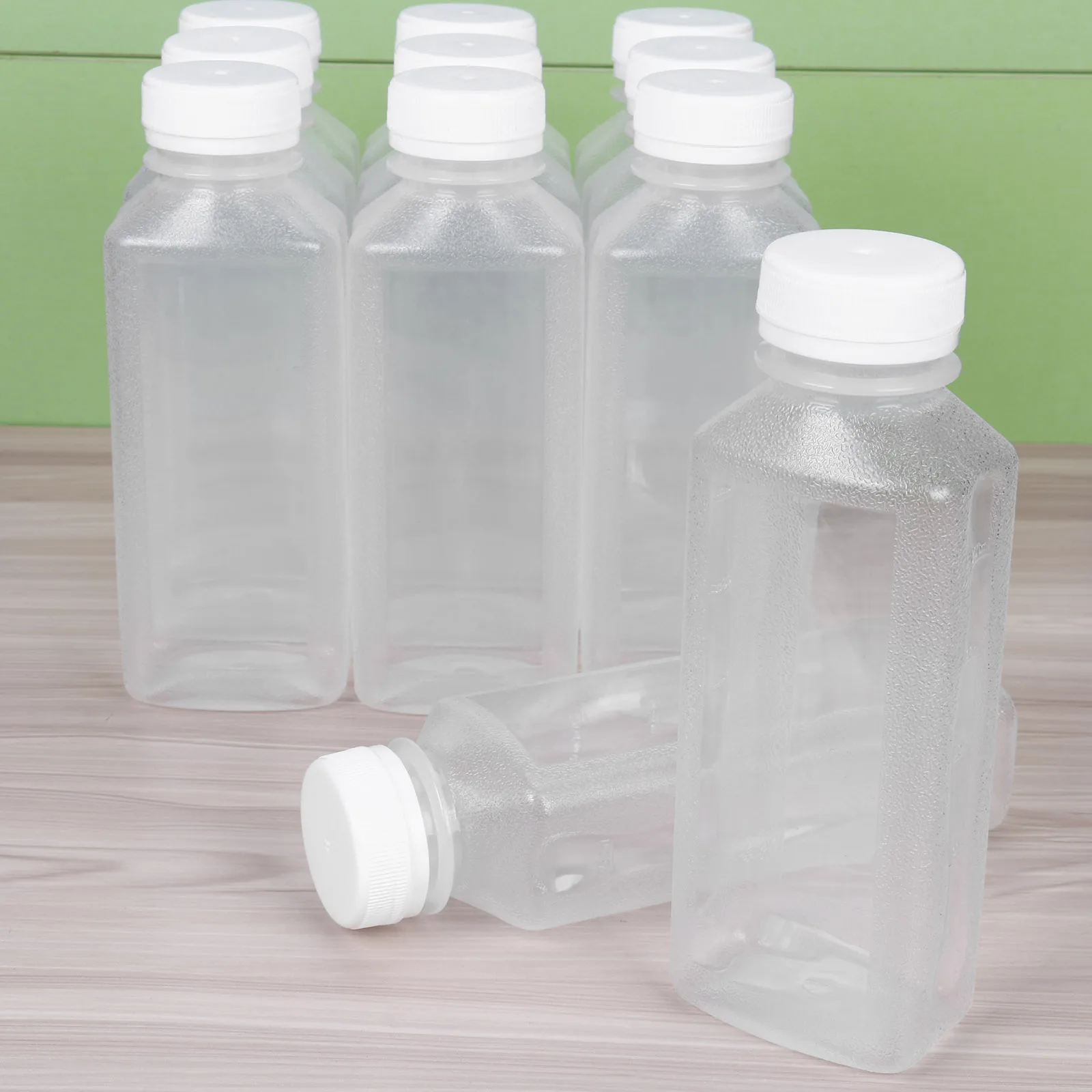 Empty Clear Plastic Water Bottles Reusable Juice Milk Drink Pots Leak Proof Keep Fresh Beverage Containers Portable Storage Cups | Дом и сад