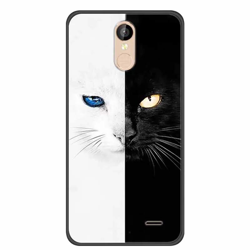 Чехол для Leagoo M5 Plus мультяшный мягкий черный силиконовый чехол телефона 5 дюймов