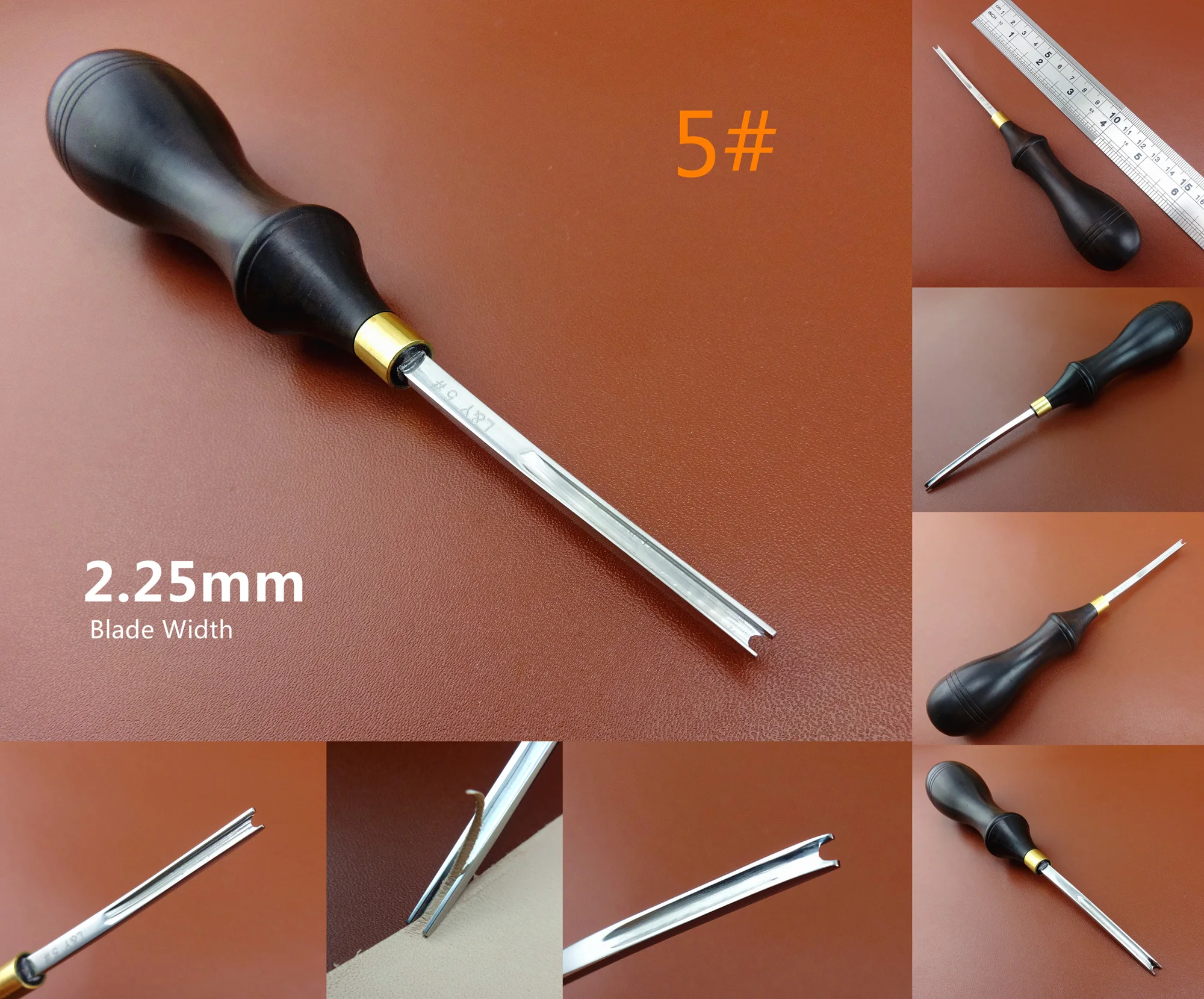 5 шт. кожевенное ремесло из нержавеющей стали режущее устройство инструмент для