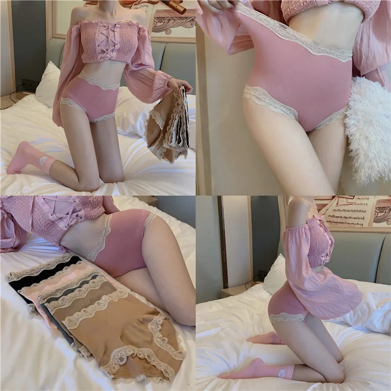 

1Pc Cotton Panties Sexy Panty Briefs Lace Panties Women Underwear Lingerie Panties For Female Ladies Solid Pantys Underpants