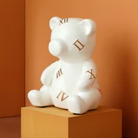bear statue and sculpture nordic ornaments decoration home bedroom decor accessories resin art statues for decoration