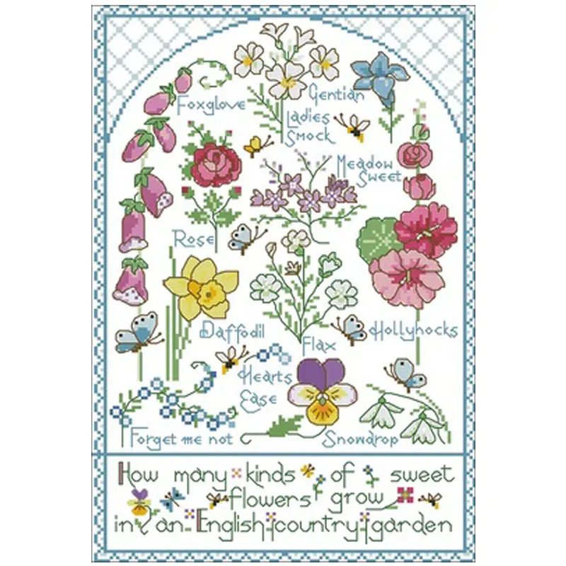 

Spring flowers patterns Counted Cross Stitch 11CT 14CT 18CT DIY Chinese Cross Stitch Kits Embroidery Needlework Sets home decor