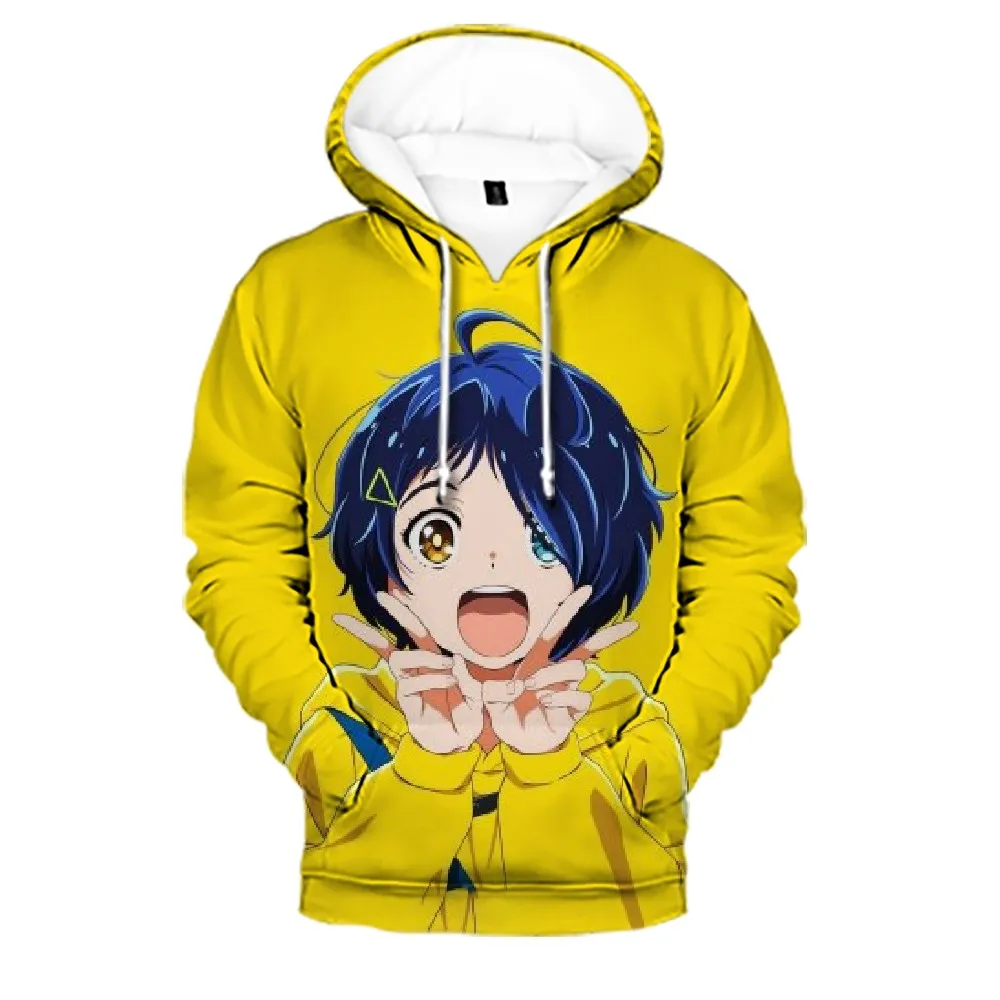 

Толстовки с аниме принтом чудо-яйцо, милые толстовки с героями мультфильмов для мальчиков и девочек, модные пуловеры в стиле Харадзюку, свит...