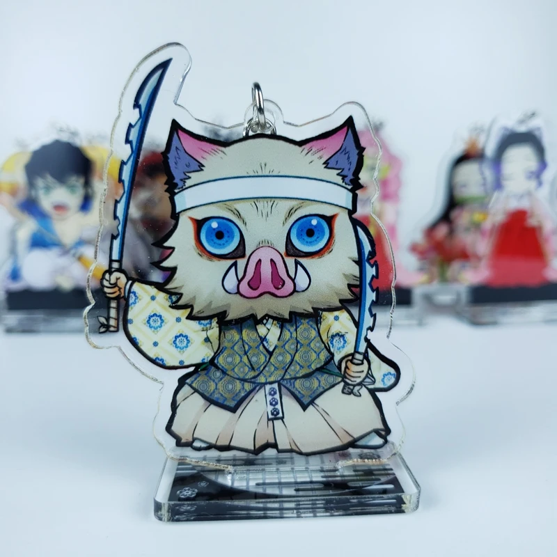 

Anime Demon Slayer Kimetsu no Yaiba Agatsuma Zenitsu Acrylic Stand Figure Cartoon Model Plate Double-Sided Desk Decor Cosplay