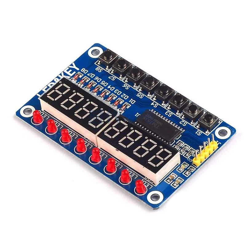 TM1638 дисплей ключа модуля для AVR Arduino Новый 8 битный цифровой светодиодный