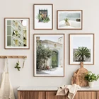 Картина на стену с изображением оливкового дерева, итальянского пейзажа, для гостиной, домашнего декора, холст, рисунки, постер