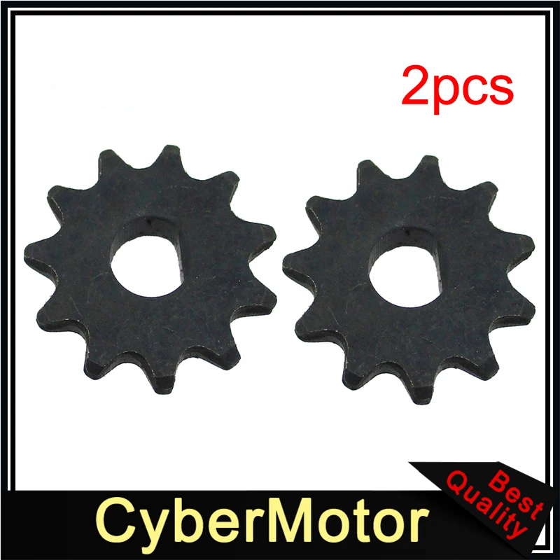 2pcs Электрический скутер 11 зубчатая Звездочка для 25H цепной Мотор шестерня MY1020 мотор - Цвет: 2pcs