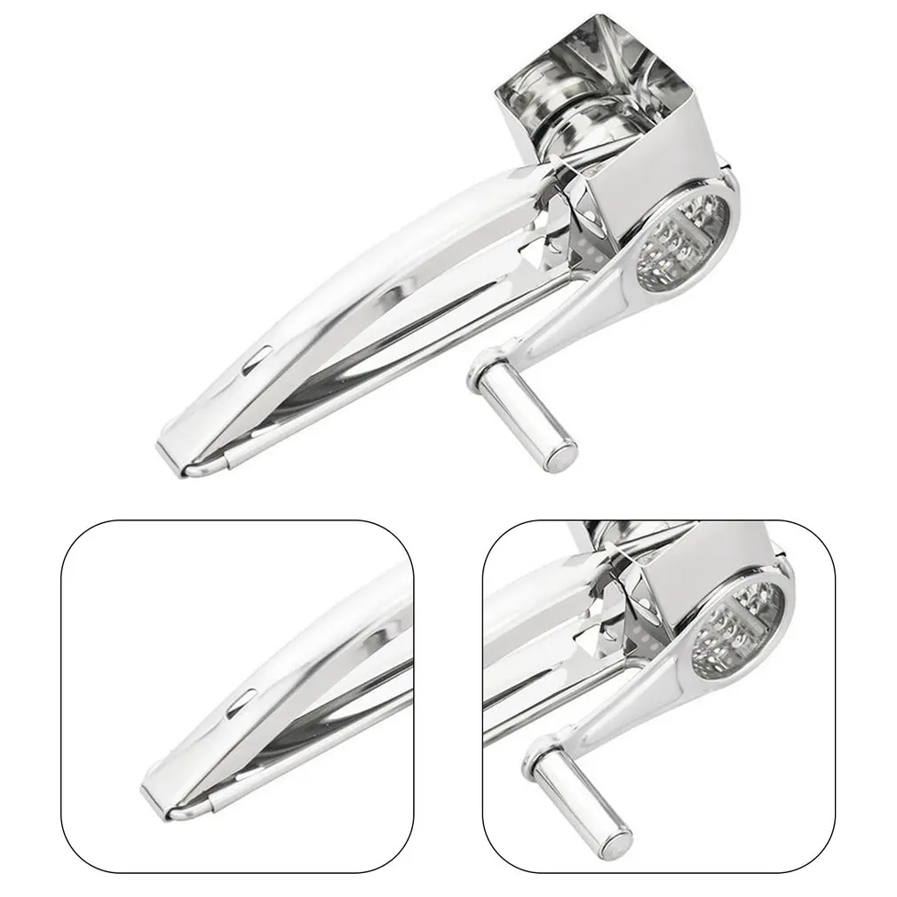 

Rotating Blades Stainless Steel Tool Cheese Grater Food Slicer Crusher Cheese Slicer Kitchen Gadgets