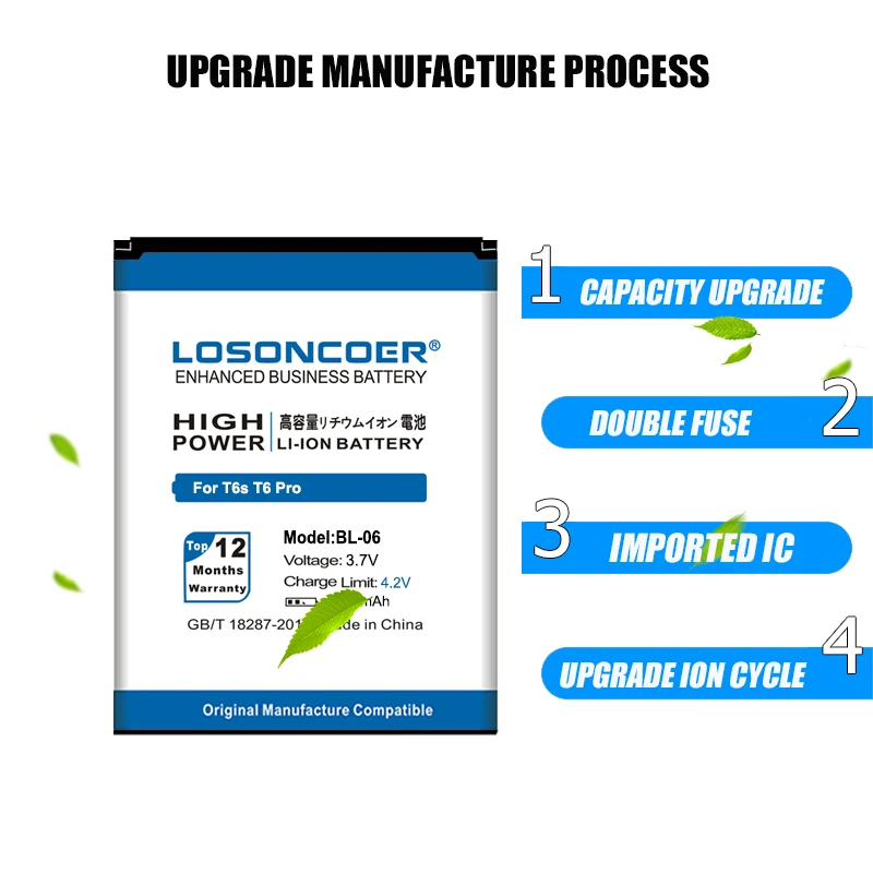 Аккумулятор для мобильного телефона 3300 мАч аккумулятор THL T6 Battery T6s Pro T6C DEXP S Ixion ES2 5