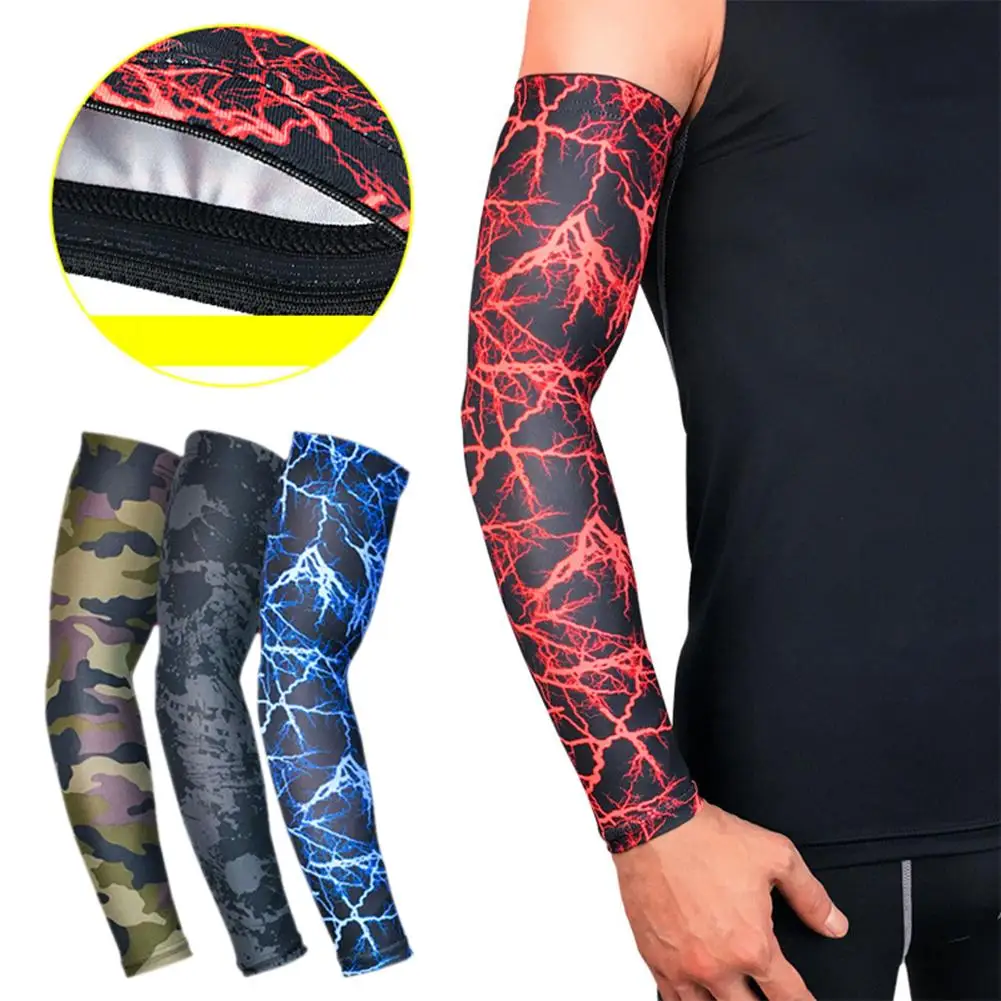 

1 шт Высокое качество быстросохнущая Защита от ультрафиолетовых лучей беговой наручный рукава Баскетбол налокотник Фитнес наручи спортивн...