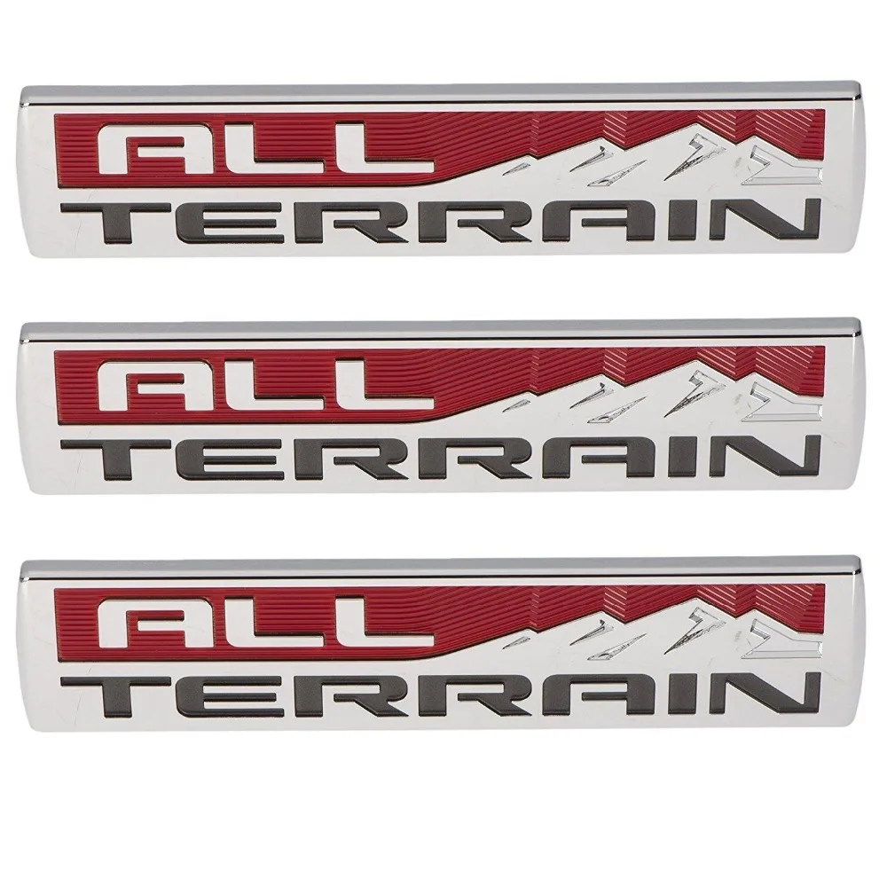 3 шт вездеход эмблема 3D знак двери багажника для 2014 2017 GMC Sierra хром|emblem|emblem m |