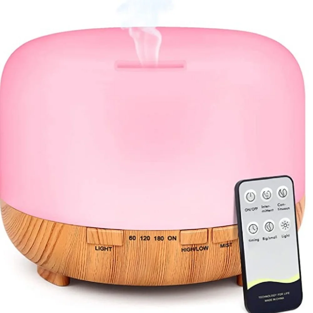 

500ml humidifier aromatherapy machine wood grain aromatherapy machine