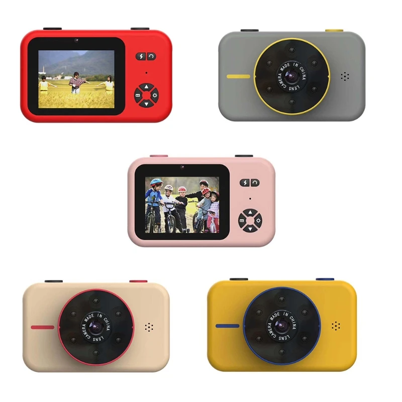 

Цифровая мини-камера 4k высокого разрешения для детей, Двойная камера спереди и сзади, видеокамера с 50 миллионами экранов 2,4 дюйма для мальчи...