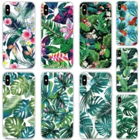 diy custom photo cover tropical leaf cases for asus zenfone max pro m1 rog phone 2 6 5 5z 4 lite l1 shot plus m2 phone case