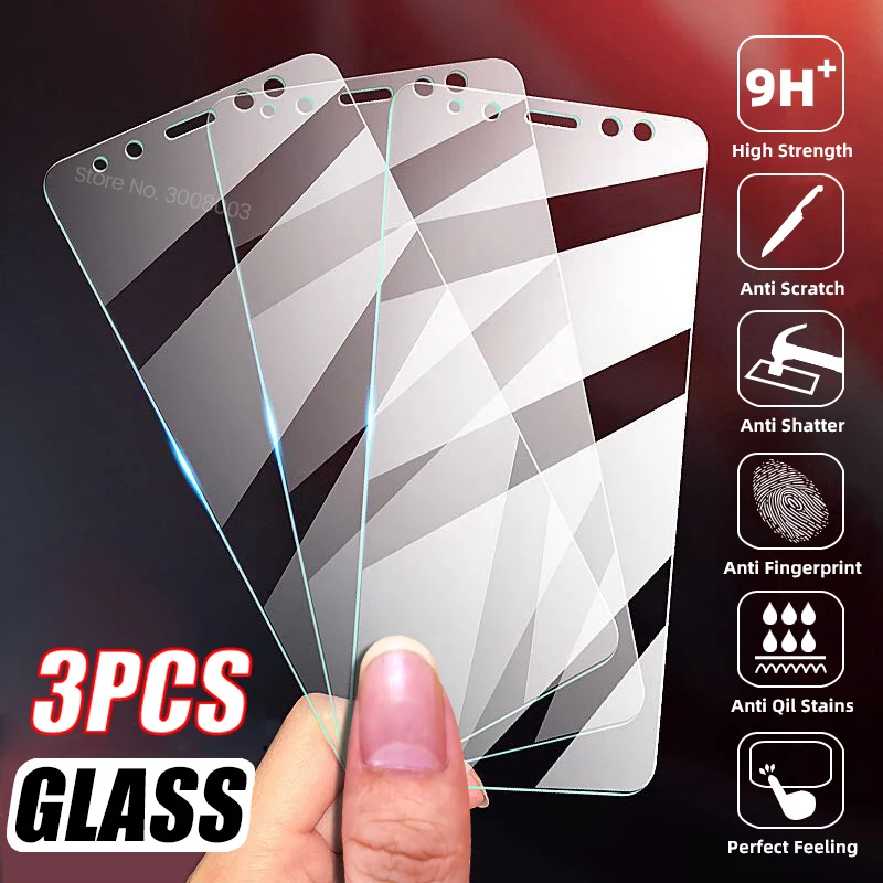

3PCS Protective Glass For Xiaomi Mi 10T POCO F3 X3 M3 Pro Redmi 5 Plus Note 9S 9T 9C NFC 5 5A 4X 4A 4 Glas Screen Protector Film