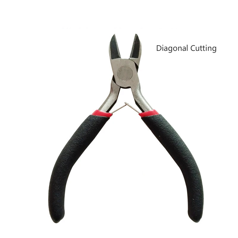Diogonal Cutting Мини-клещи электрические провода Кабельные плоскогубцы боковые Snips кусачки щипцы противоскользящие резиновые мини диагональные плоскогубцы ручной инструмент - Цвет: Diogonal Cutting