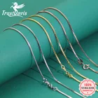 Trustdavis 100% Стерлинговое Серебро 925 пробы, шкатулка для ювелирных изделий, цепочка, Ранняя для женщин, серебро 925 пробы, ювелирные изделия DC07