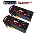 VARCS 2 шт. аккумулятор 4S Lipo 14,8 V 8400mah 6800mAh 6000mah 5400mah 130C 140C 100C 140C HardCase для радиоуправляемых автомобилей 18 10