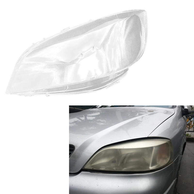 

NEW-For Opel Astra Headlight Shell Lamp Shade Transparent Lens Cover Headlight Cover