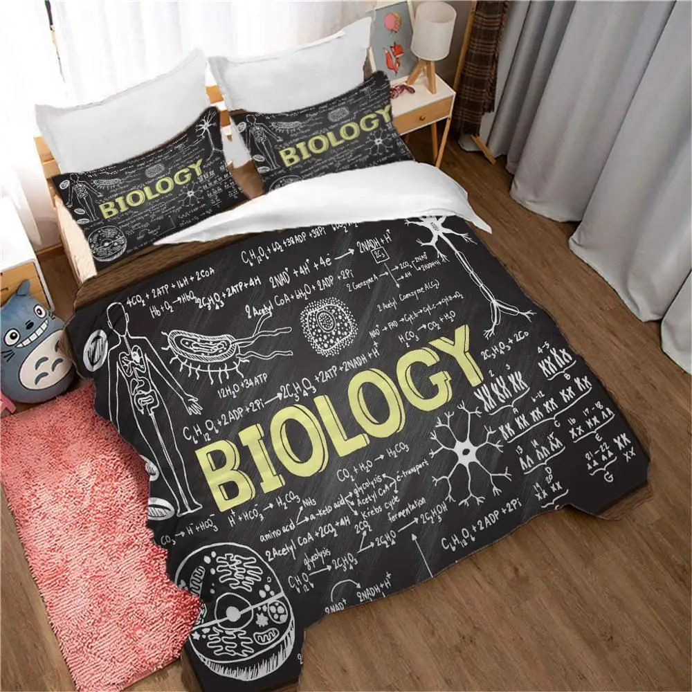 

OMusiciano 3D digital print custom bedding set，duvet cover set full queen king,Scientific mathematical formula bedding set 3pcs