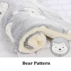 Одеяло для домашних животных, кровать для собаки, коврик для кошки, мягкая фланелевая зимняя утолщенная теплая спальная кровать для собак и кошек BOM666