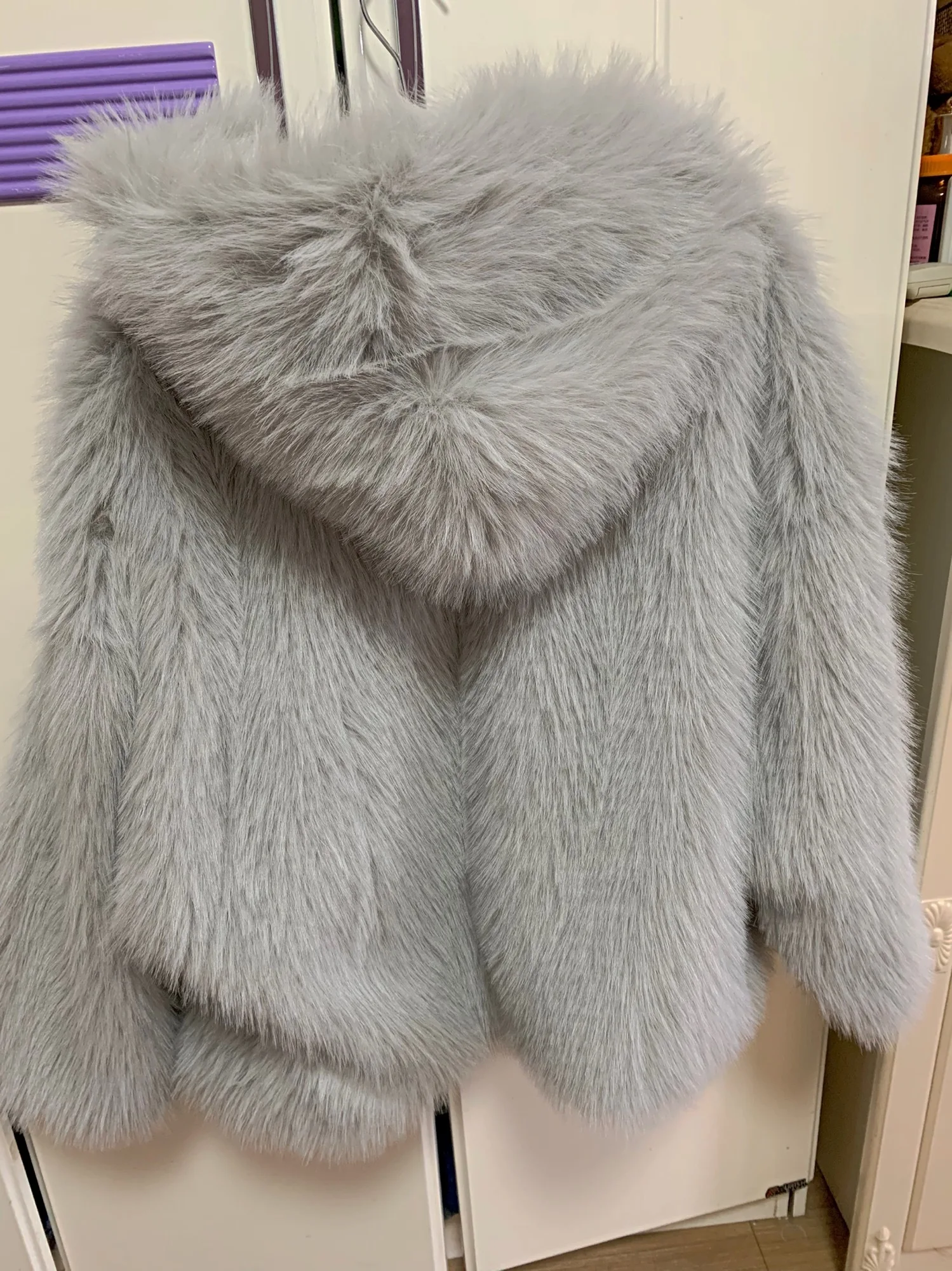 Высококачественная Роскошная куртка большого размера из искусственного меха