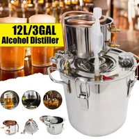 12l 3gal distiller alambic moonshine alcohol still stainless copper diy home brew water wine brandy essential oil brewing kit