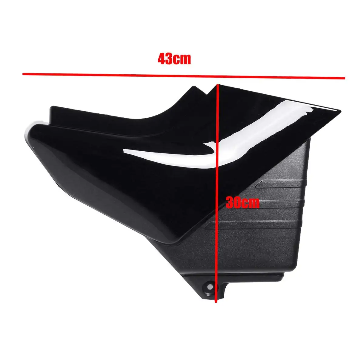 Мотоцикл 1 пара черная боковая панель крышка батареи Пластиковый мотоцикл левая
