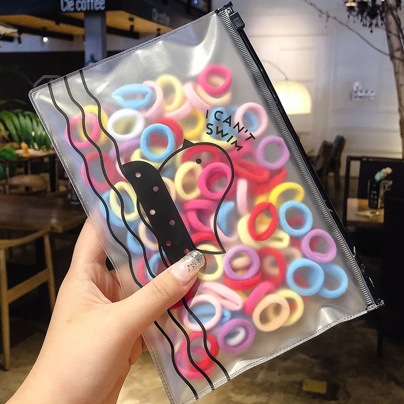 50/100 штук/пакет резинки для волос девочек эластичные волосы группы детей