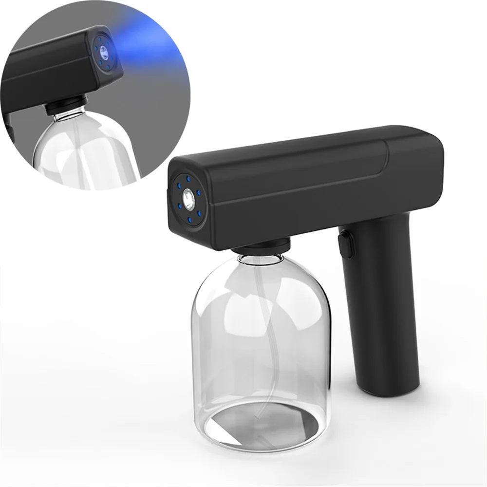 

500ml Electric Sanitizing Sprayer Blue Light Wireless Steam Atomizer Fogger Disinfection Water Sprayer Machine Steam Guns