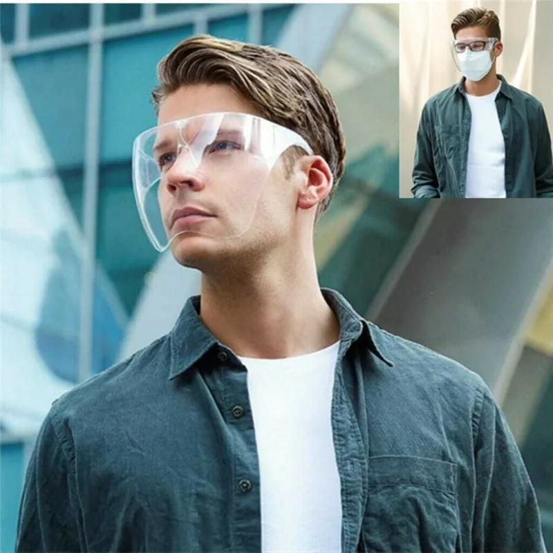 Защитная прозрачная маска для рта прочная защита лица от запотевания жидкости и