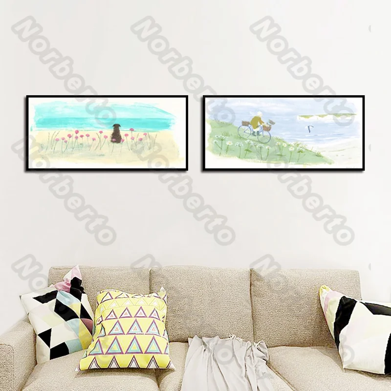 

Seascape Wall Murals with Animals Still Life Canvas Figure Animals Painting Posters for Living Rooms and Bedrooms Decoraioni