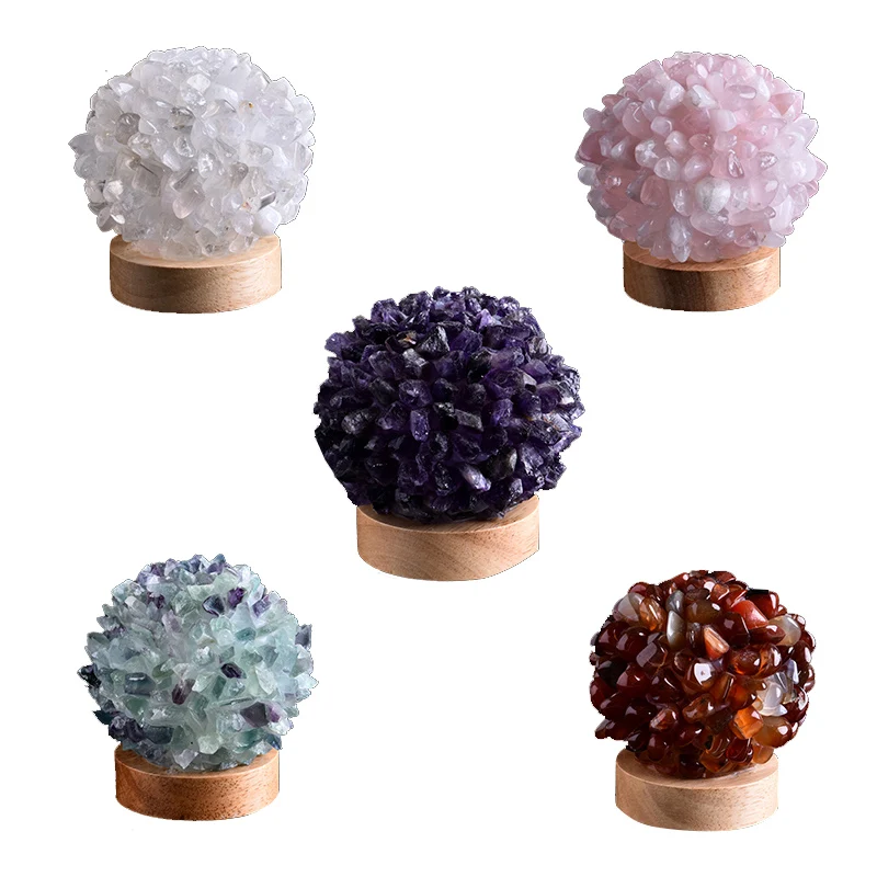 Beste Natuurlijke Rozenkwarts Crystal Slaapkamer Studie Tafellamp Ornamenten Amethist Nachtkastje Decoratie Geschenken Moderne Woninginrichting