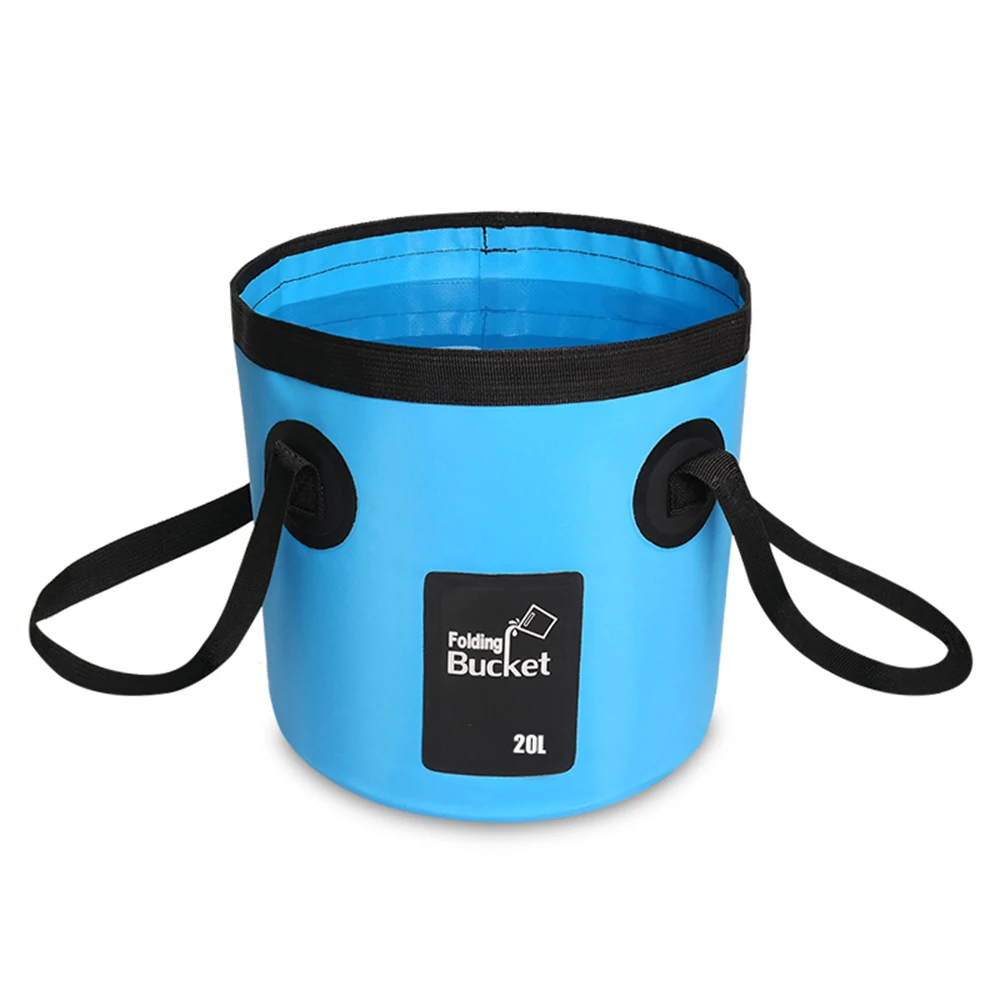 SZX 12L/20L 500D складное ведро для рыбалки, водонепроницаемые ведра, портативная складная сумка для хранения, для улицы, для мытья автомобиля, кемпинга, рыболовное ведро
