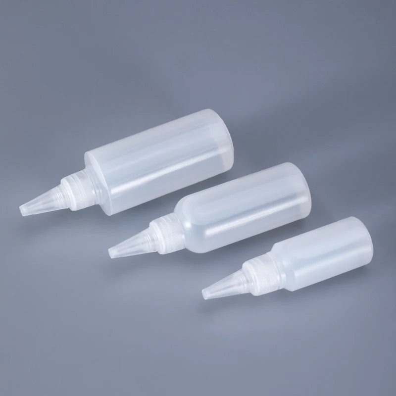 10 шт./лот мл/20ML30ML/50 мл Пустые PE пластиковые бутылки для клея с винтовыми крышками