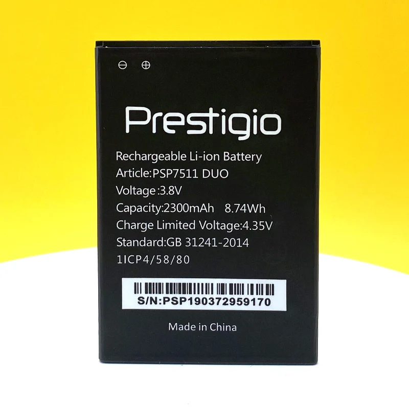 В наличии 100% новый Батарея для мобильного телефона Prestigio Muze B7 PSP3512 DUO PSP7511