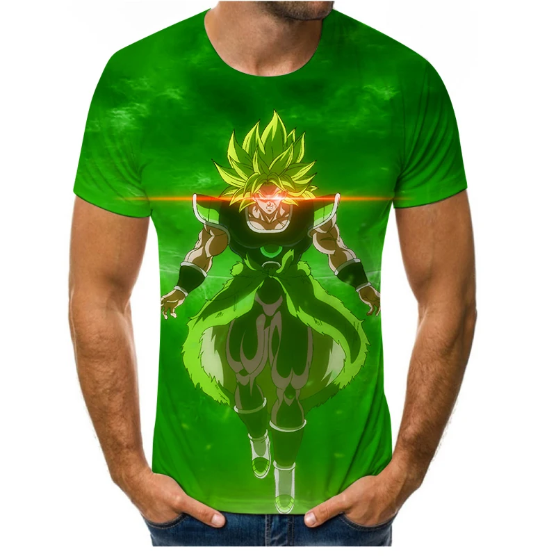 

Harajuku 3D printing short-sleeved T-shirt male 3dt cartoon Goku boy anime outdoor casual street clothing hip hop fashion trend