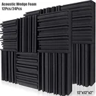 Студийные акустические панели из пеноматериала, Звукопоглощающая обработка, звукоизоляционная пена клиновая плитка, губчатая прокладка с лентами, 1224 шт.