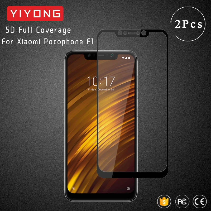 Стекло YIYONG 9D с полным покрытием для Xiaomi Pocophone F2 Pro F1 защита экрана из закаленного