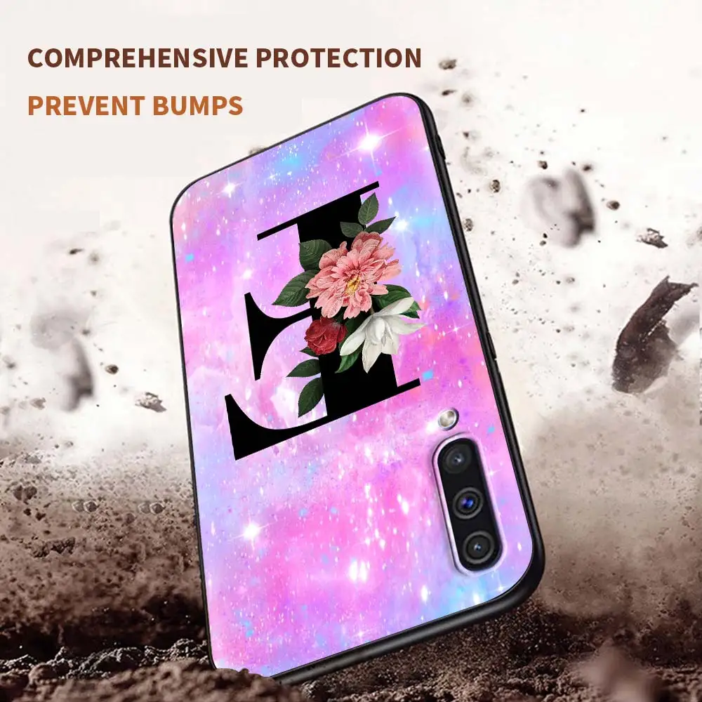 

Lovely Letter Phone Case For Samsung Galaxy A50 A51 A70 A71 A21s S20 FE A10 A20e A30 A40 Soft Tpu Back Cover Sac