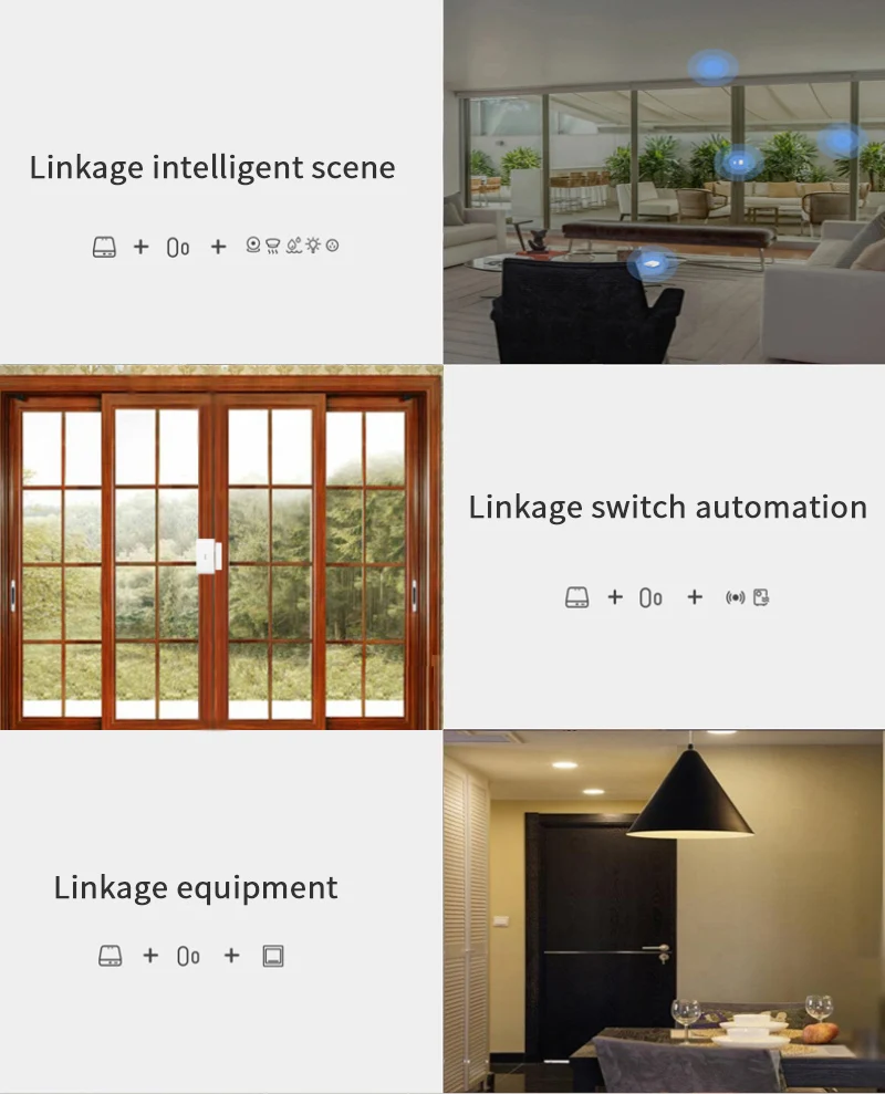 Датчик двери Tuya ZigBee смарт-детектор открытия и закрытия окон работает с