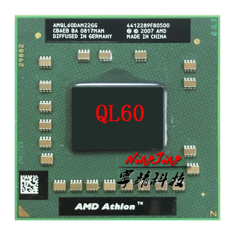 AMD Athlon 64X2 QL-60 QL 60 QL60 1,9 GHz двухъядерный двухпотоковый процессор AMQL60DAM22GG Socket S1