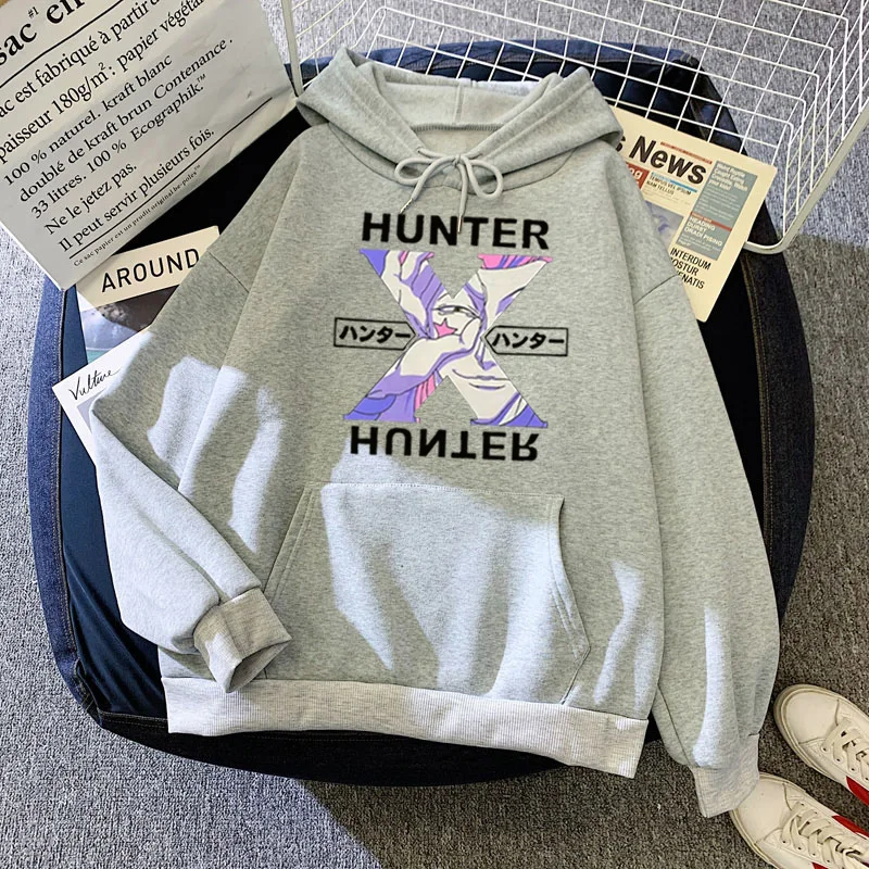 Кавайные толстовки Hunter X Свитшот Killua Zoldyck Аниме Манга черные Bluzy топы одежда |