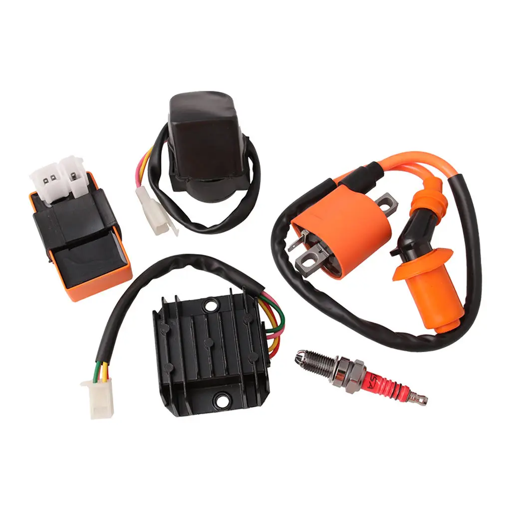 

Комплект реле катушки зажигания подходит для Go Kart ATV Quad GY6 50cc
