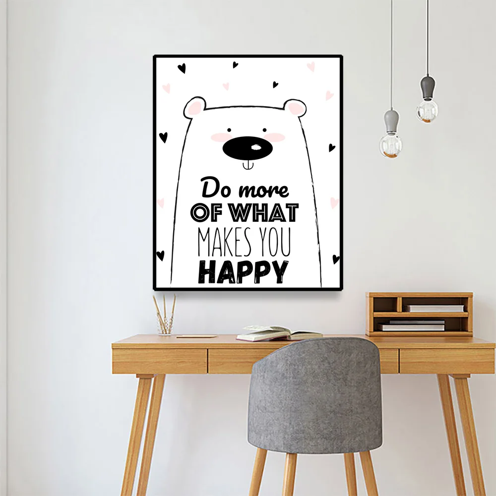 Настенное искусство Картина на холсте значимое предложение Очаровательное