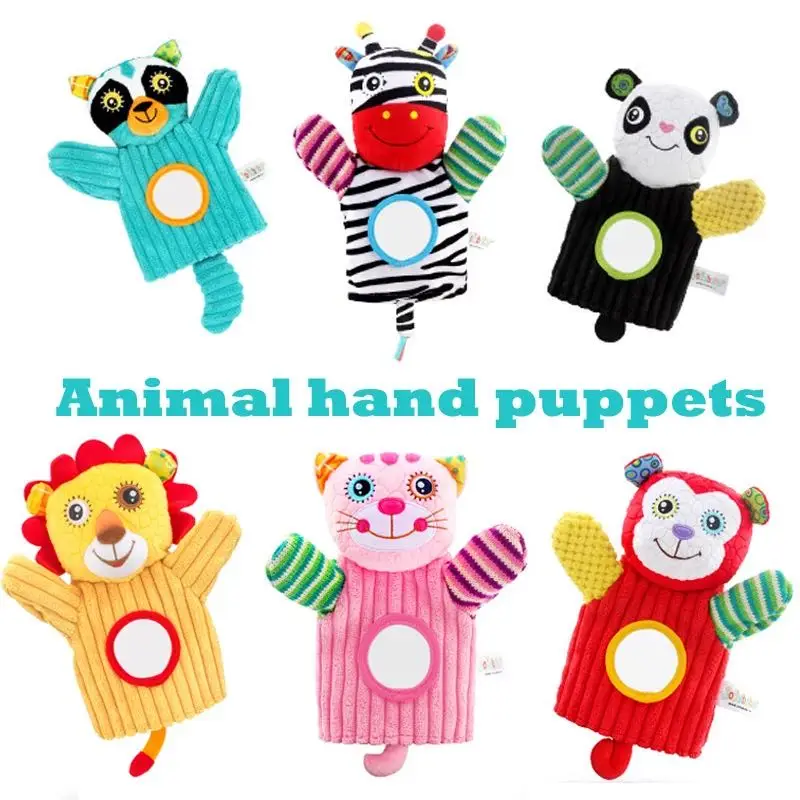 Детские мягкие Мультяшные плюшевая кукла животного погремушка игрушки