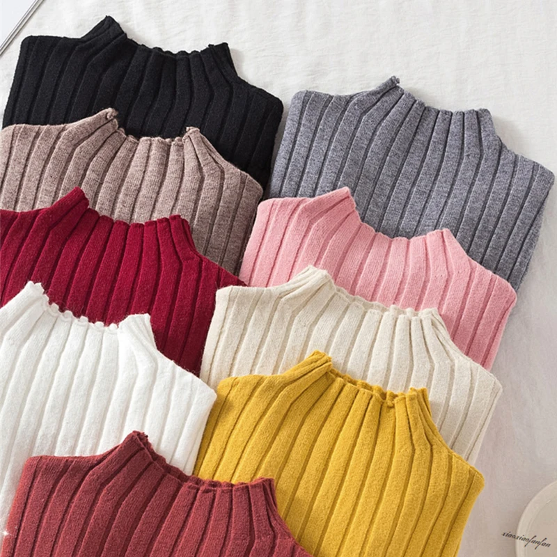 Winter Turtleneck Knitted Women Sweaters And Solid Casual Long Sleeve Pullovers Cute Sueter Mujer Tops Korean Kawaii Jumper | Женская