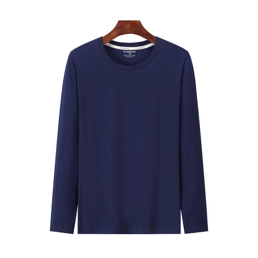 Мужские футболки с длинными рукавами FALIZA 3 комплекта однотонная 100% Повседневная