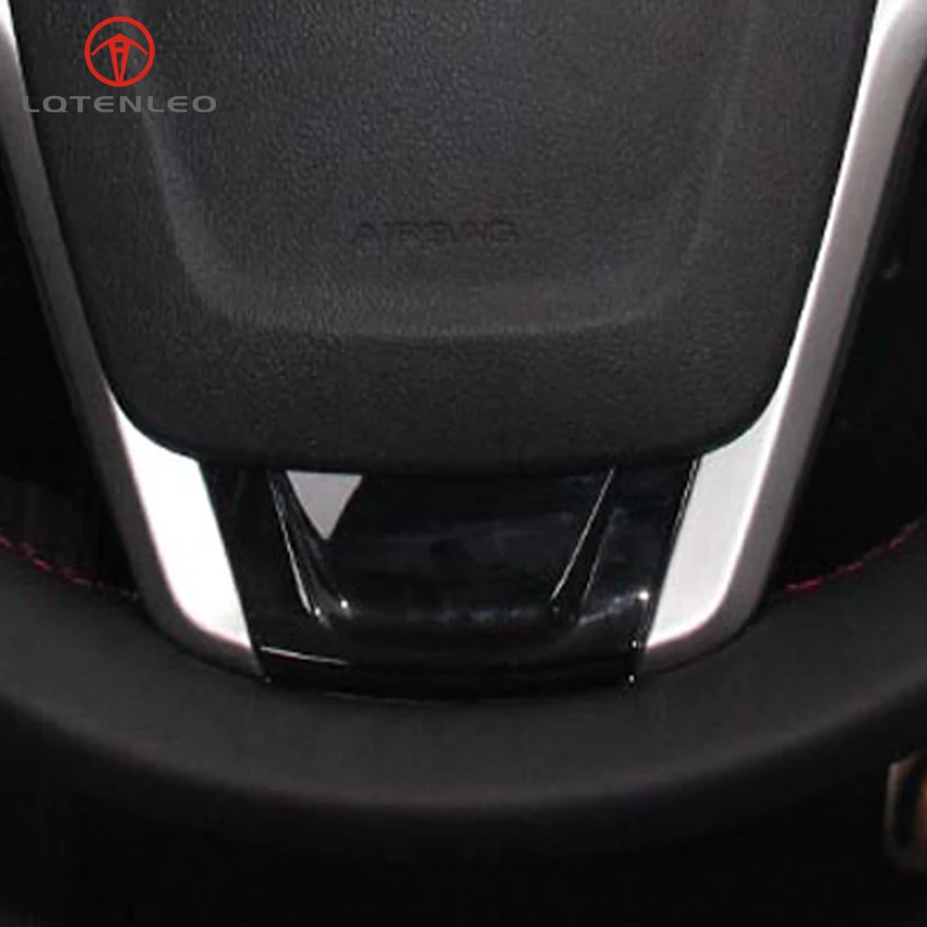 

LQTENLEO Black Genuine Leather DIY Car Steering Wheel Cover For MG MG5 MG 5 2010-2018 MG MG GT 2014-2018 MG GS 2015 2016